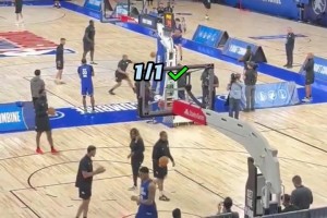 杨瀚森新秀联合试训曾三分25中14 命中率56%排新秀第30